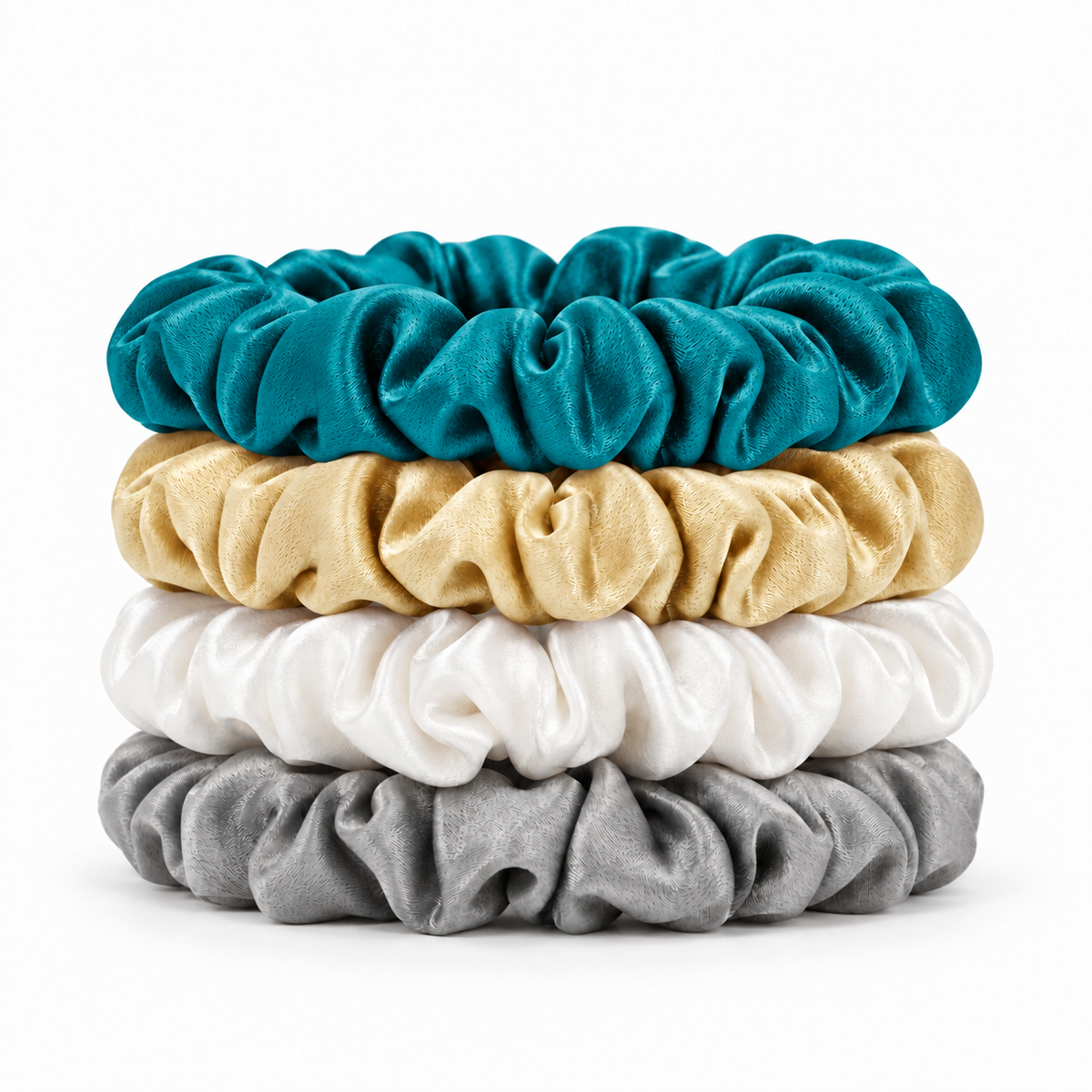 Pure Silk Scrunchies for Hair