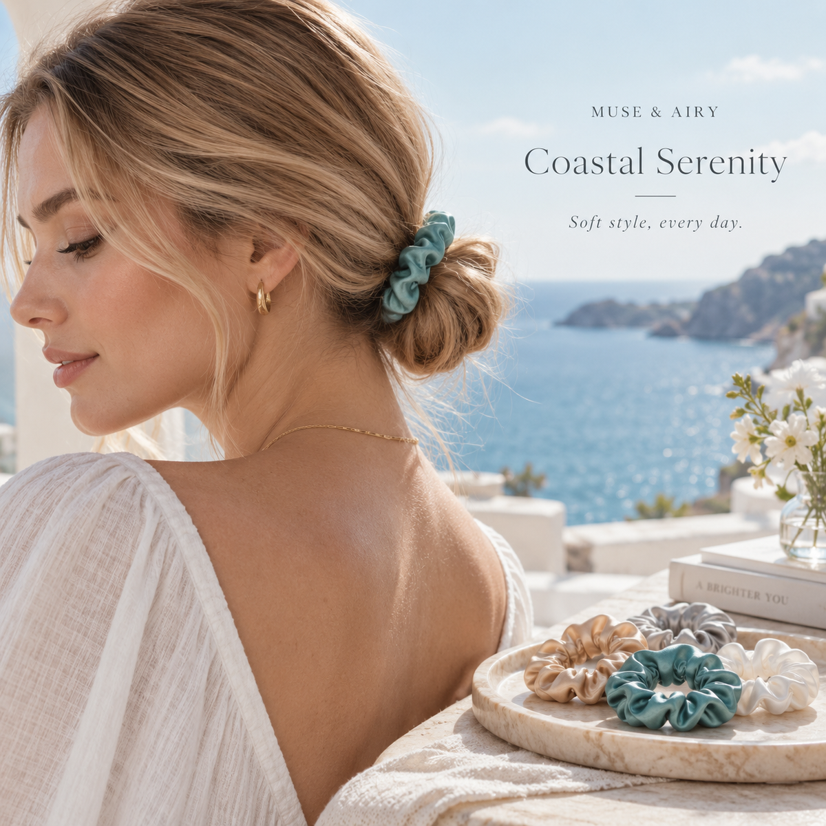 Pure Silk Scrunchies for Hair
